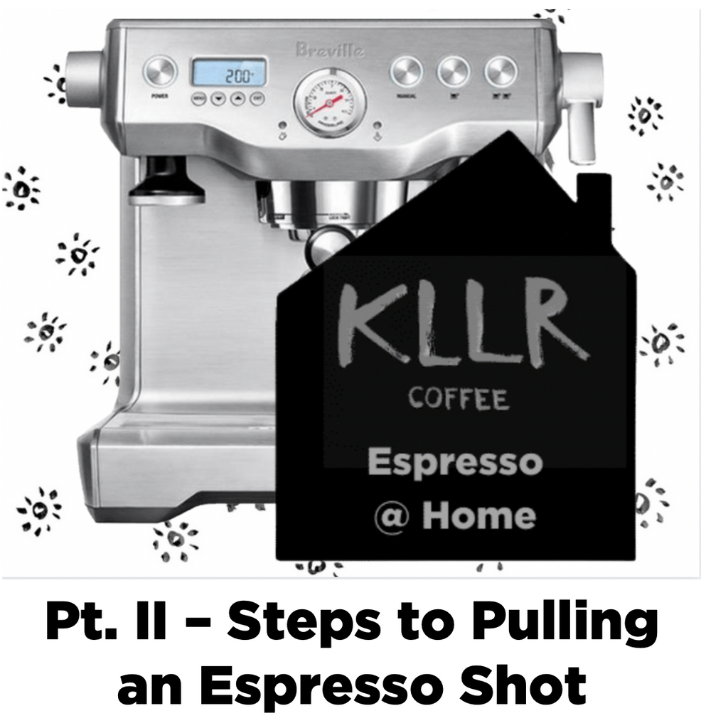 Espresso Home Pt. II Steps to Pulling an Espresso Shot KLLR Coffee