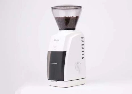 Baratza Encore Grinder (PLUS TWO 12OZ BAGS OF COFFEE, ROASTER'S CHOICE) - White